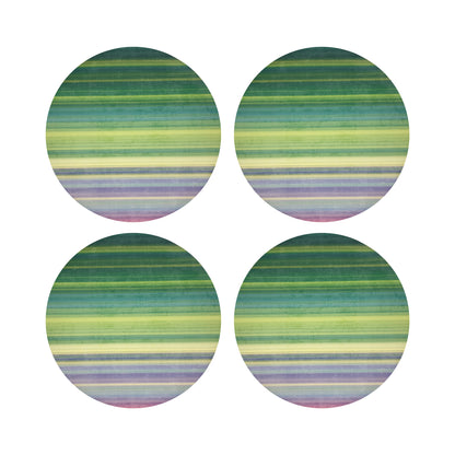 Gradient Greens 16&quot; Round Pebble Placemats, Set of 4 - nicolettemayer.com
