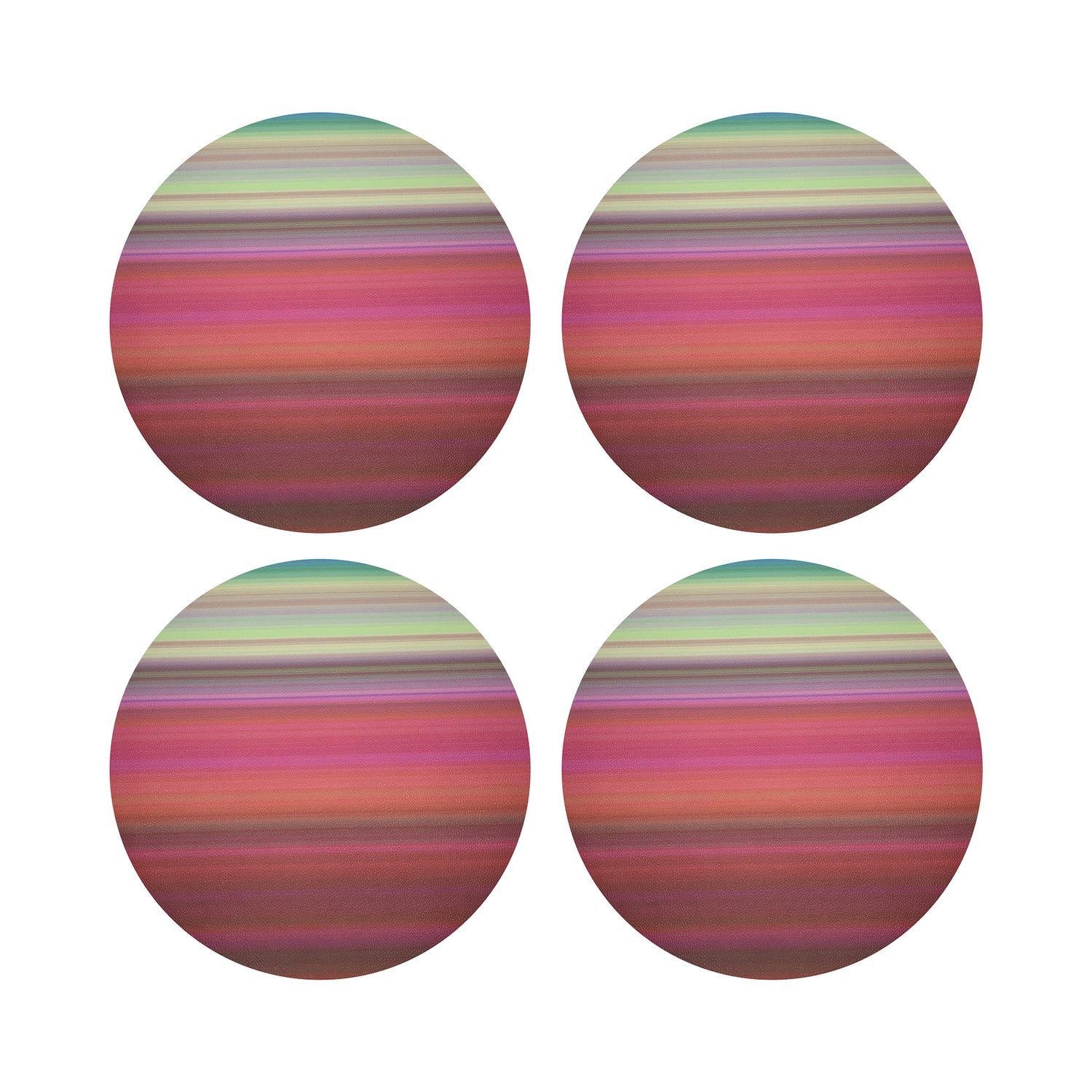 Gradient Reds 16&quot; Round Pebble Placemats, Set of 4 - nicolettemayer.com
