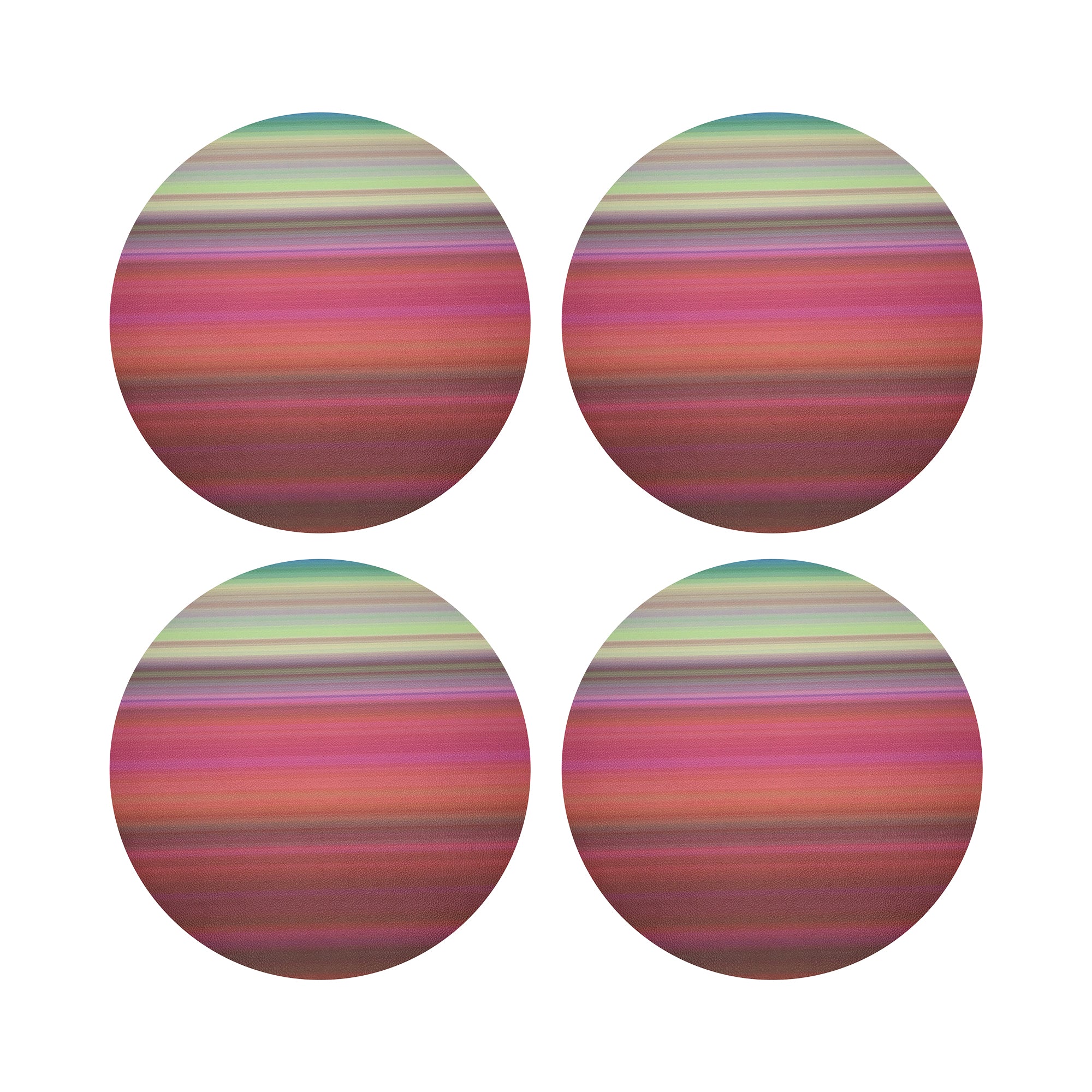Gradient Reds 16&quot; Round Pebble Placemats, Set of 4 - nicolettemayer.com
