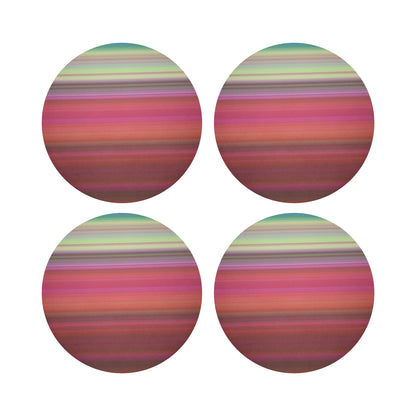 Gradient Reds 16&quot; Round Pebble Placemats, Set of 4 - nicolettemayer.com
