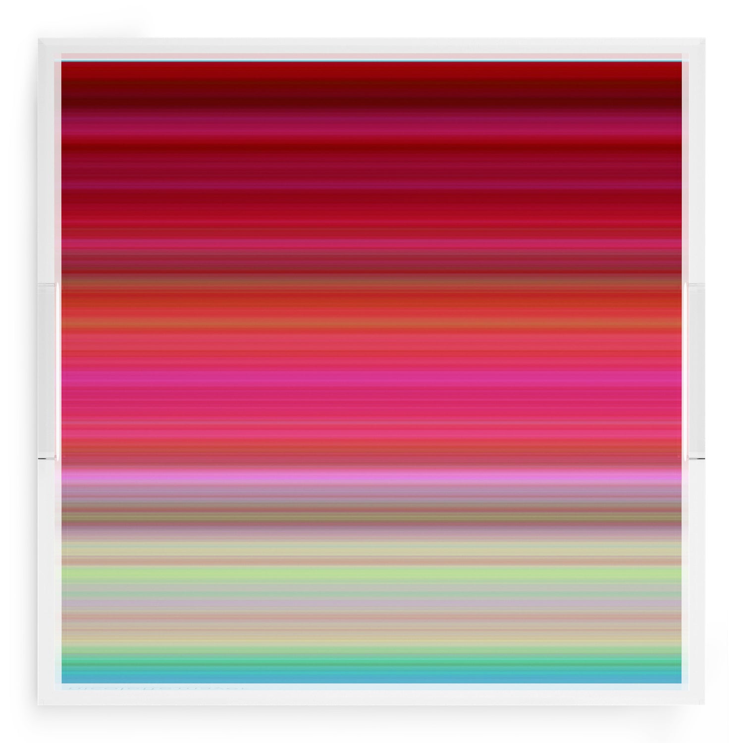 Gradient Red 18X18 Acrylic Tray - nicolettemayer.com
