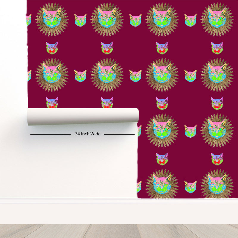 Guccify Cat Beet Peel and Stick Wallpaper - nicolettemayer.com