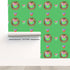 Guccify Cat Green Peel and Stick Wallpaper - nicolettemayer.com