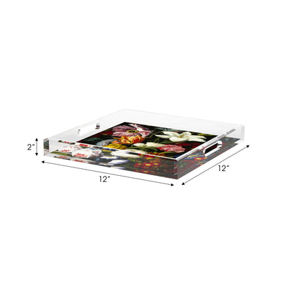 Guerlin Splender Acrylic Decorative Tray, 12 x 12 in. by Nicolette Mayer 