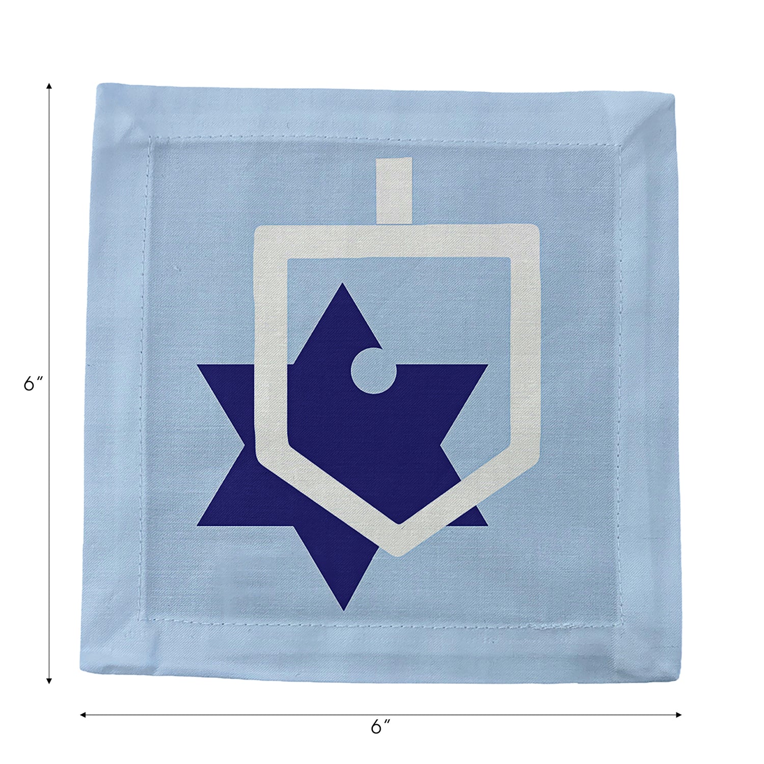 Dreidel Cotton Sateen Cocktail Napkins