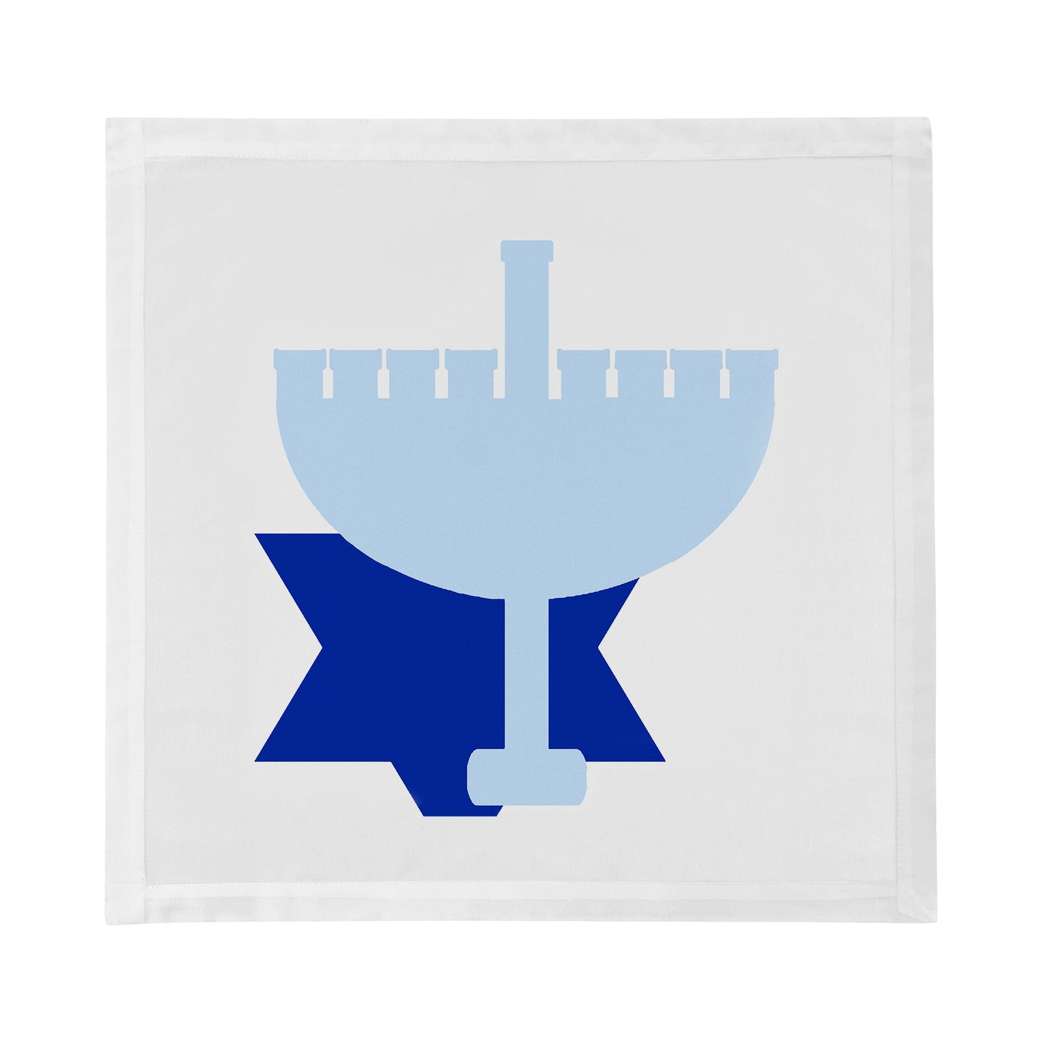 Hanukkah Menorah Cotton Sateen Dinner Napkins - nicolettemayer.com
