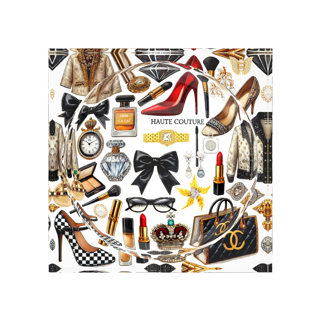 Haute Couture Elements Acrylic Candy Catchall Dish