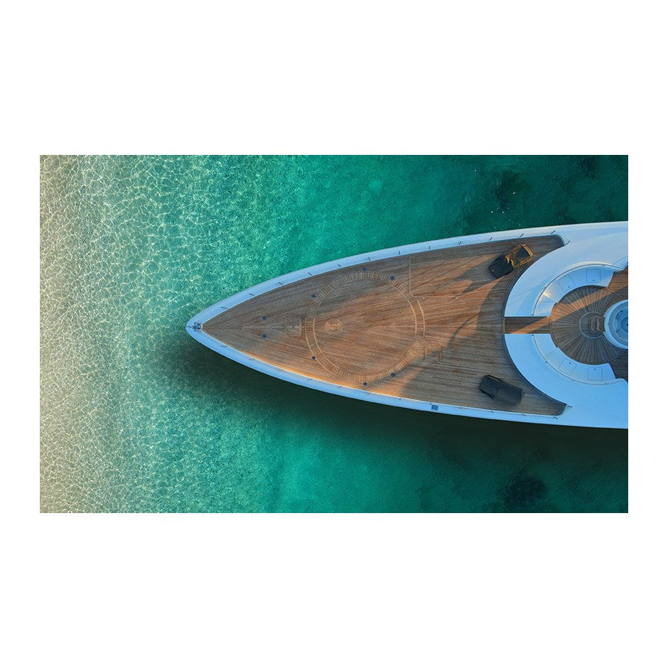 Headed to Shore Aerial – 24x36" Modern Acrylic Wall Art - nicolettemayer.com