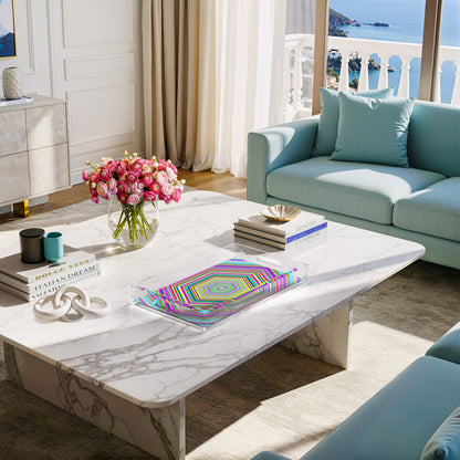 Hex Dylan 17X10.5 Acrylic Tray - nicolettemayer.com
