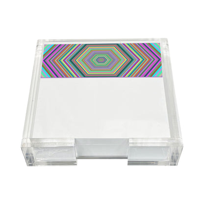 Hex Dylan Note Cards With Acrylic Holder