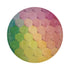  Hex Pink Yellow Green 16" Round Pebble Placemats, Set of 4 - nicolettemayer.com
