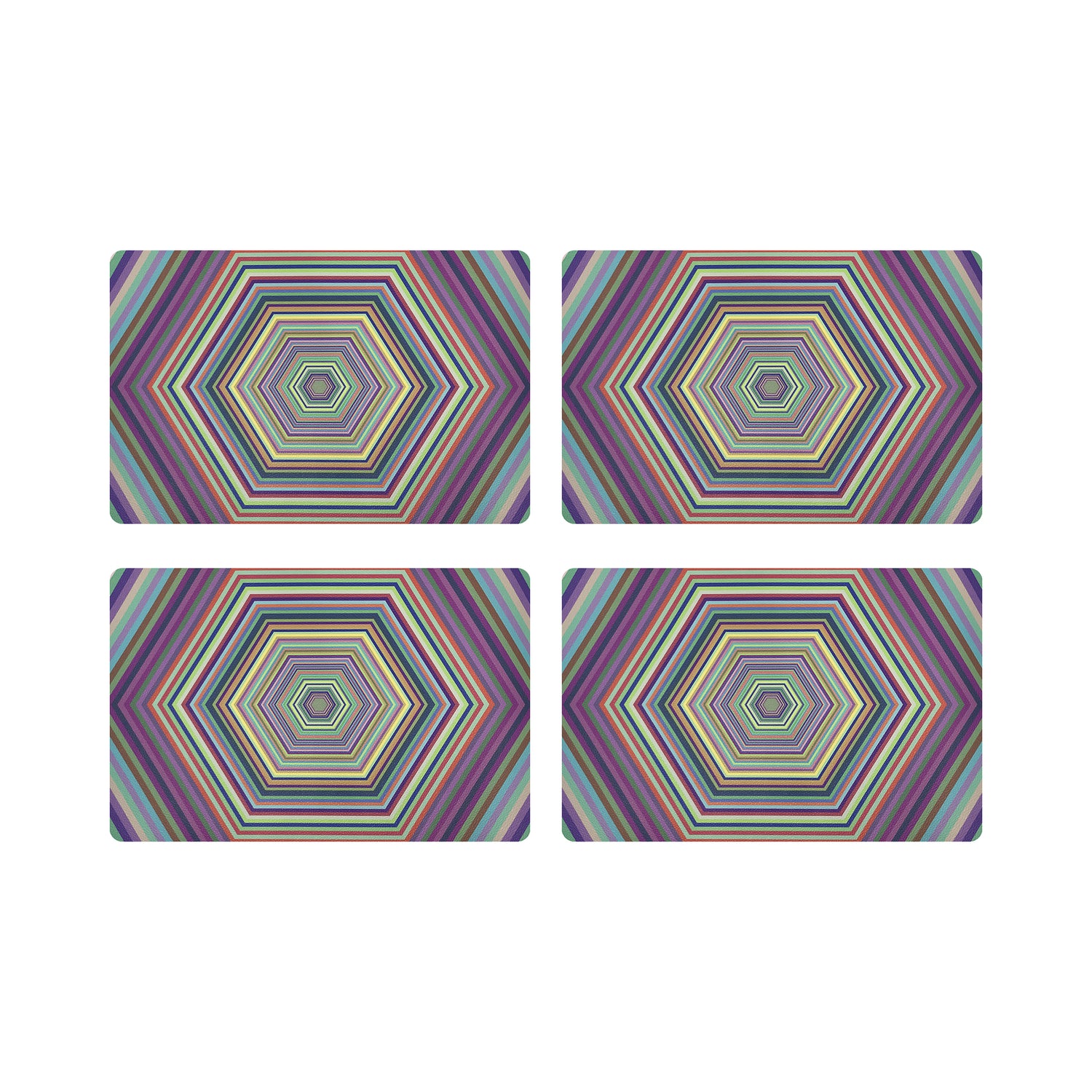 Hex Dylan 17.5 Rectangle Pebble Placemats, Set Of 4 - nicolettemayer.com