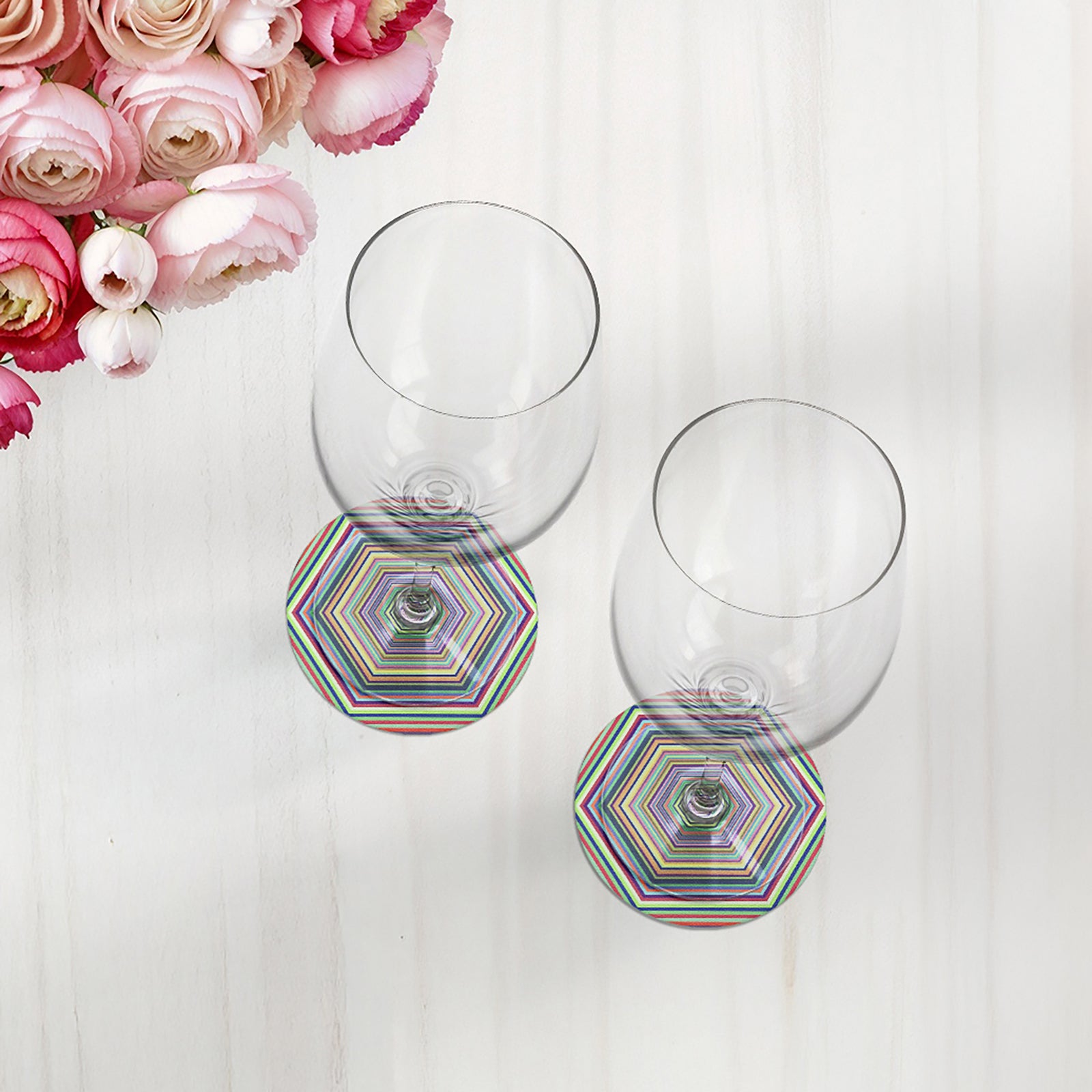 Hex Dylan Vegan Leather Round Coasters