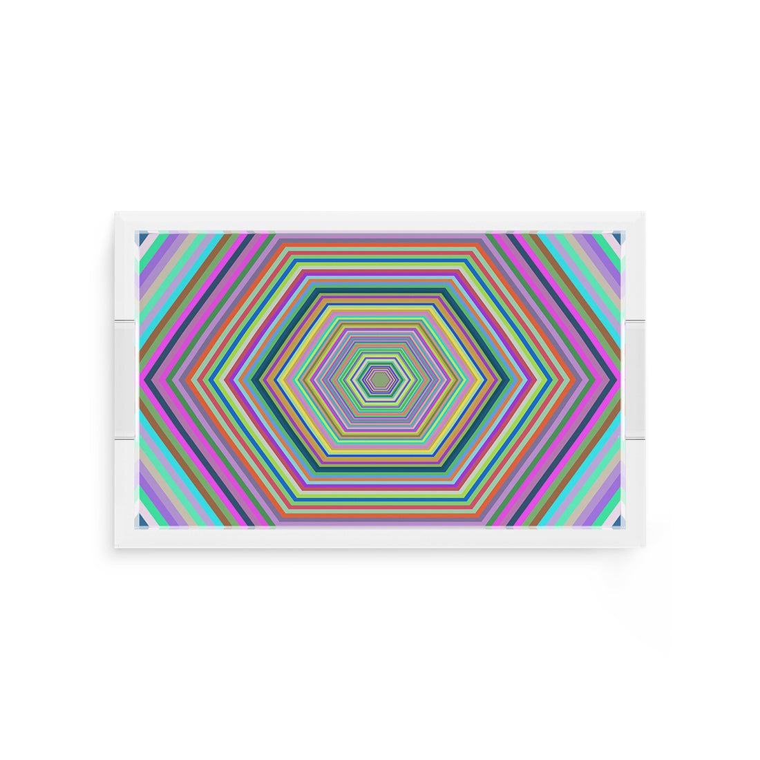 Hex Dylan 12.5X7.75 Acrylic Tray - nicolettemayer.com
