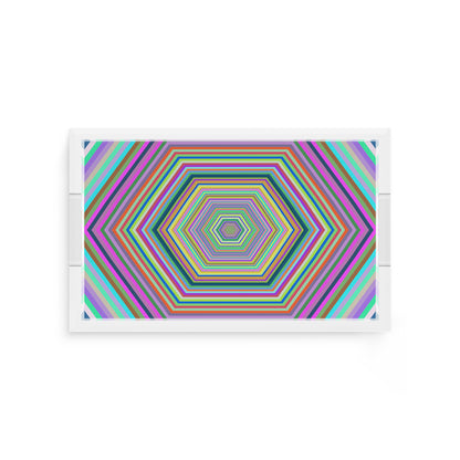 Hex Dylan 12.5X7.75 Acrylic Tray - nicolettemayer.com

