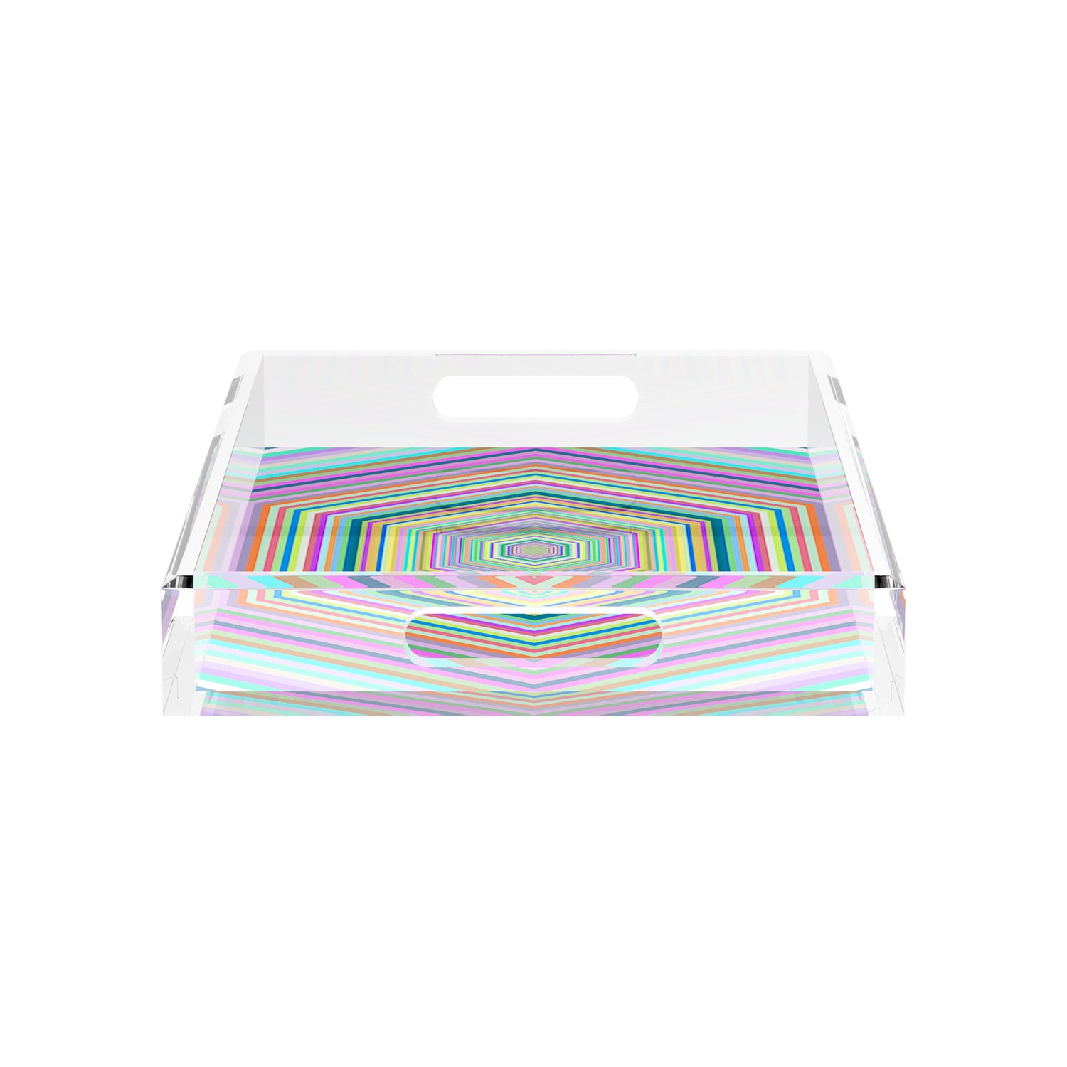 Hex Dylan 17X10.5 Acrylic Tray - nicolettemayer.com
