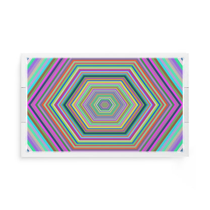 Hex Dylan 17X10.5 Acrylic Tray - nicolettemayer.com
