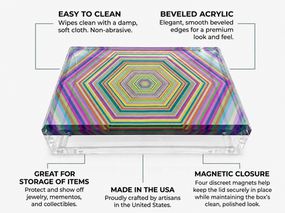 Hex Dylan Acrylic Box - nicolettemayer.com