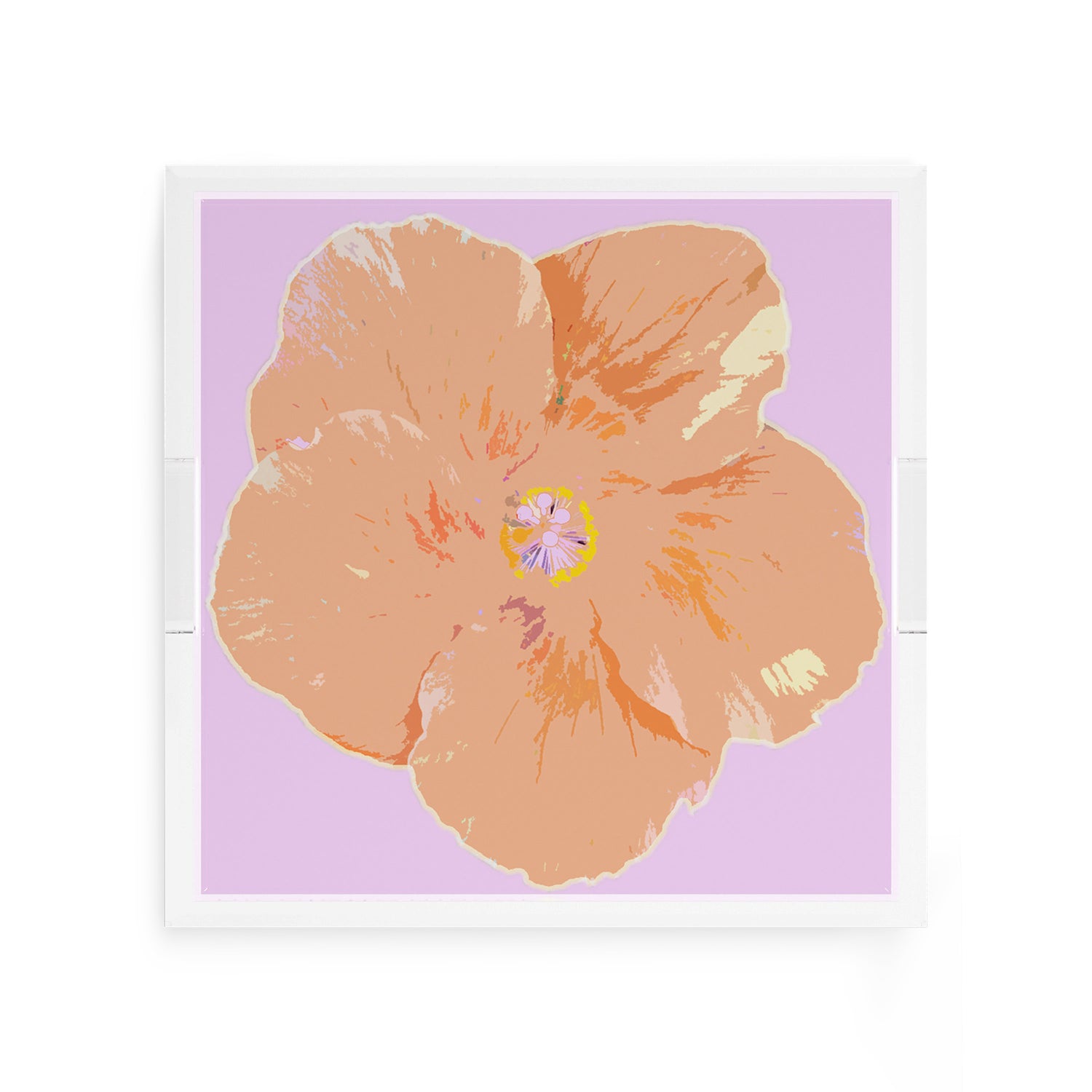 Hibiscus Lilac 12X12 Acrylic Tray - nicolettemayer.com
