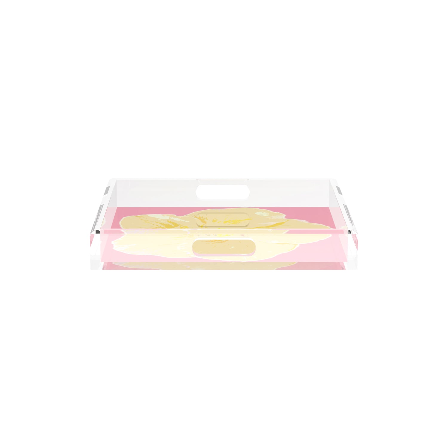 Hibiscus Pink 12X12 Acrylic Tray - nicolettemayer.com

