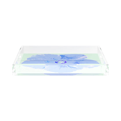 Hibiscus Clematis 15X15 Acrylic Tray - nicolettemayer.com
