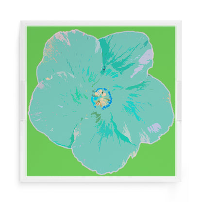 Hibiscus Colony 15X15 Acrylic Tray - nicolettemayer.com
