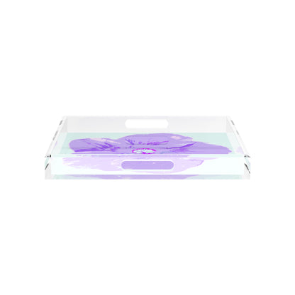 Hibiscus Wander 15X15 Acrylic Tray - nicolettemayer.com
