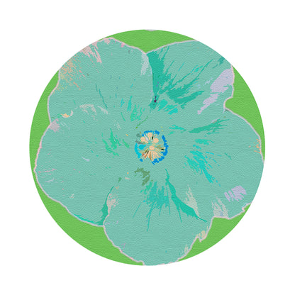 Hibiscus Colony 16&quot; Round Pebble Placemats, Set of 4 - nicolettemayer.com
