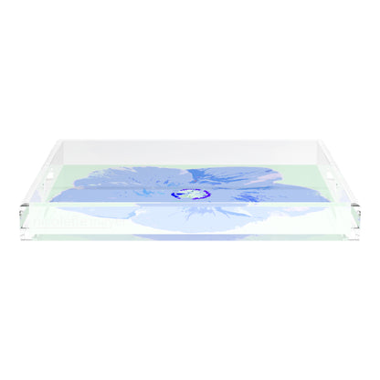 Hibiscus Clematis 18X18 Acrylic Tray - nicolettemayer.com
