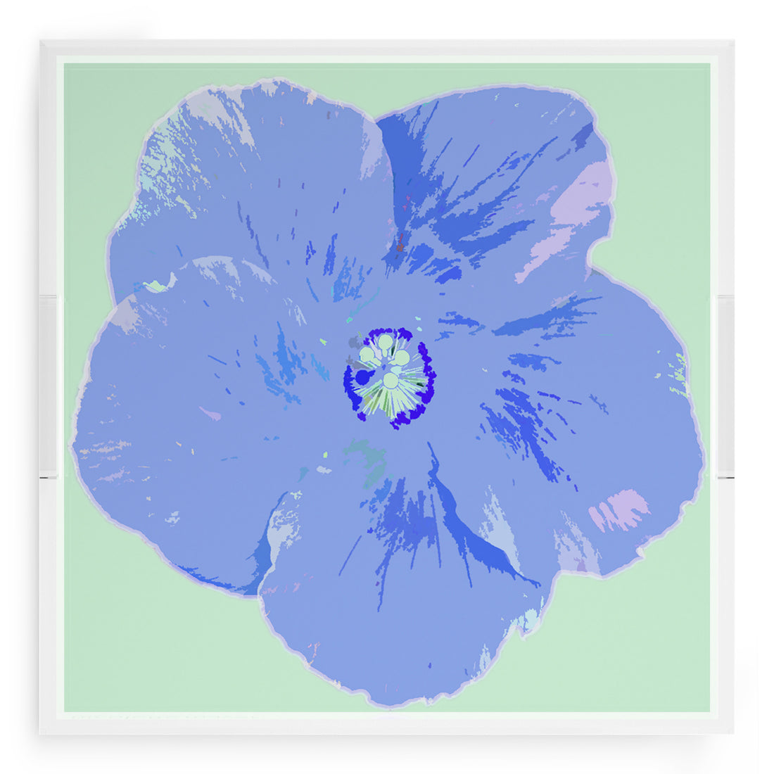 Hibiscus Clematis 18X18 Acrylic Tray - nicolettemayer.com
