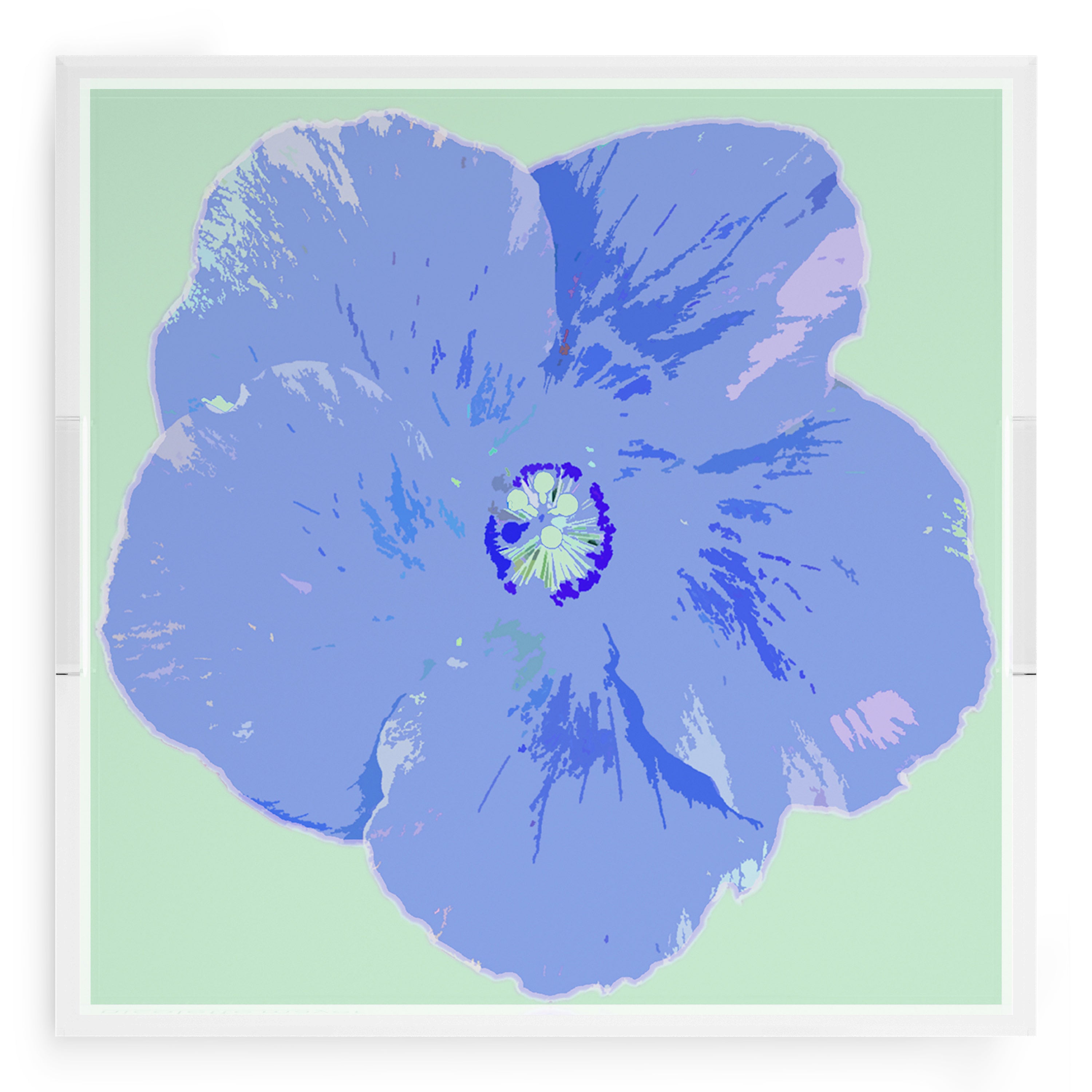 Hibiscus Clematis 18X18 Acrylic Tray - nicolettemayer.com
