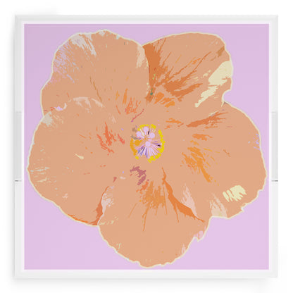 Hibiscus Lilac 18X18 Acrylic Tray - nicolettemayer.com
