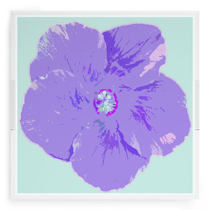 Hibiscus Wander 18X18 Acrylic Tray - nicolettemayer.com
