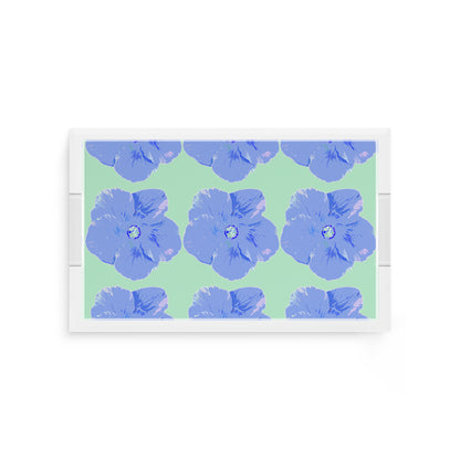 Hibiscus Clematis 12.5X7.75 Acrylic Tray - nicolettemayer.com
