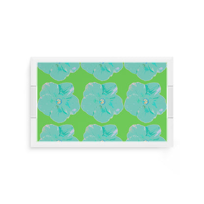 Hibiscus Colony 12.5X7.75 Acrylic Tray - nicolettemayer.com
