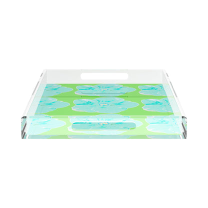 Hibiscus Colony 22.5X14.5 Acrylic Tray - nicolettemayer.com
