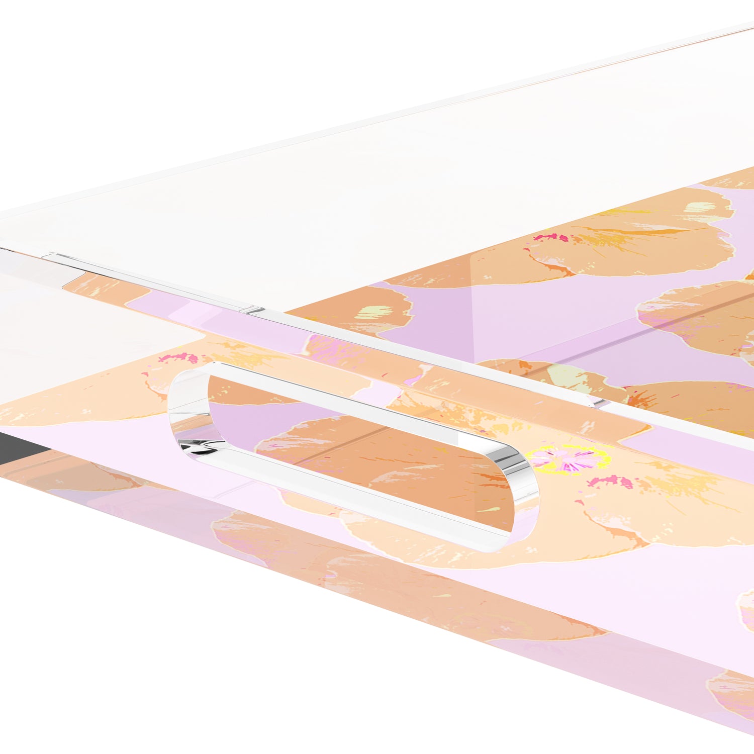 Hibiscus Lilac 12.5X7.75 Acrylic Tray - nicolettemayer.com

