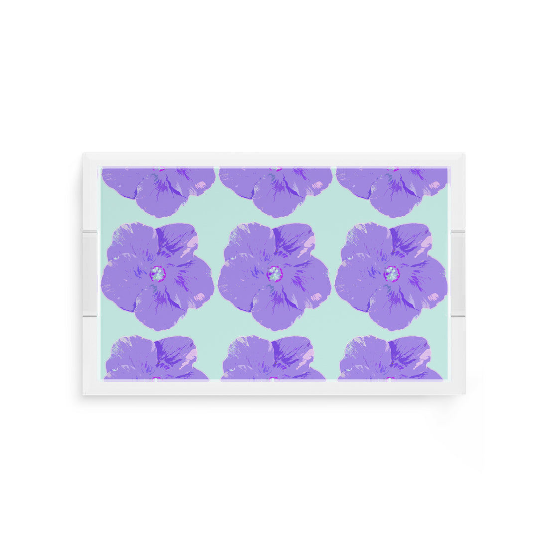 Hibiscus Wander 12.5X7.75 Acrylic Tray - nicolettemayer.com
