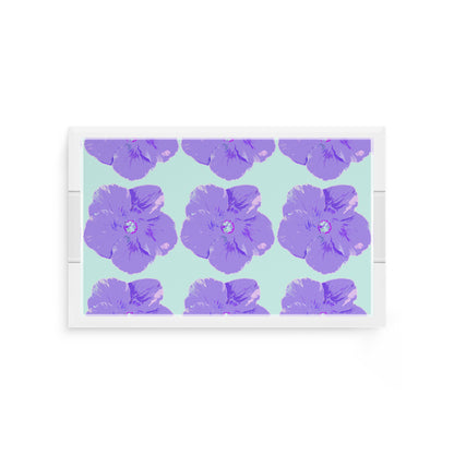 Hibiscus Wander 12.5X7.75 Acrylic Tray - nicolettemayer.com
