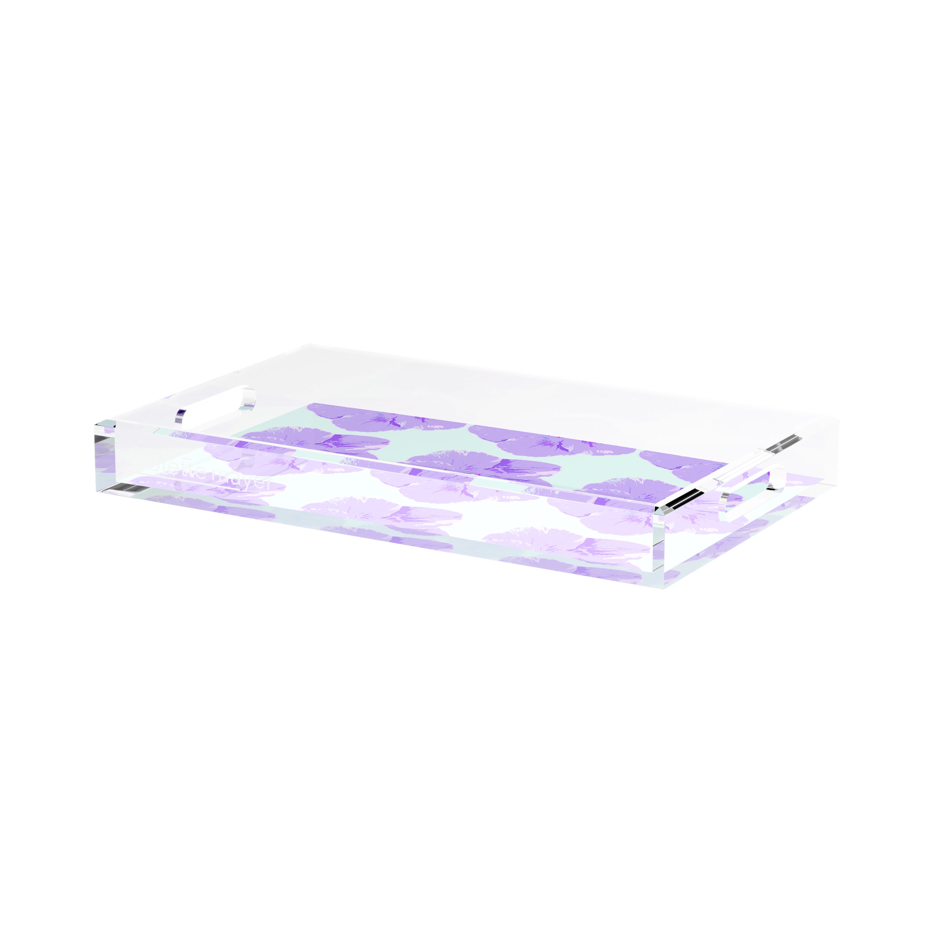Hibiscus Wander 17X10.5 Acrylic Tray - nicolettemayer.com
