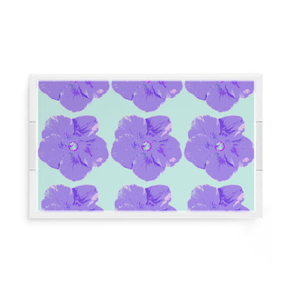 Hibiscus Wander 17X10.5 Acrylic Tray - nicolettemayer.com
