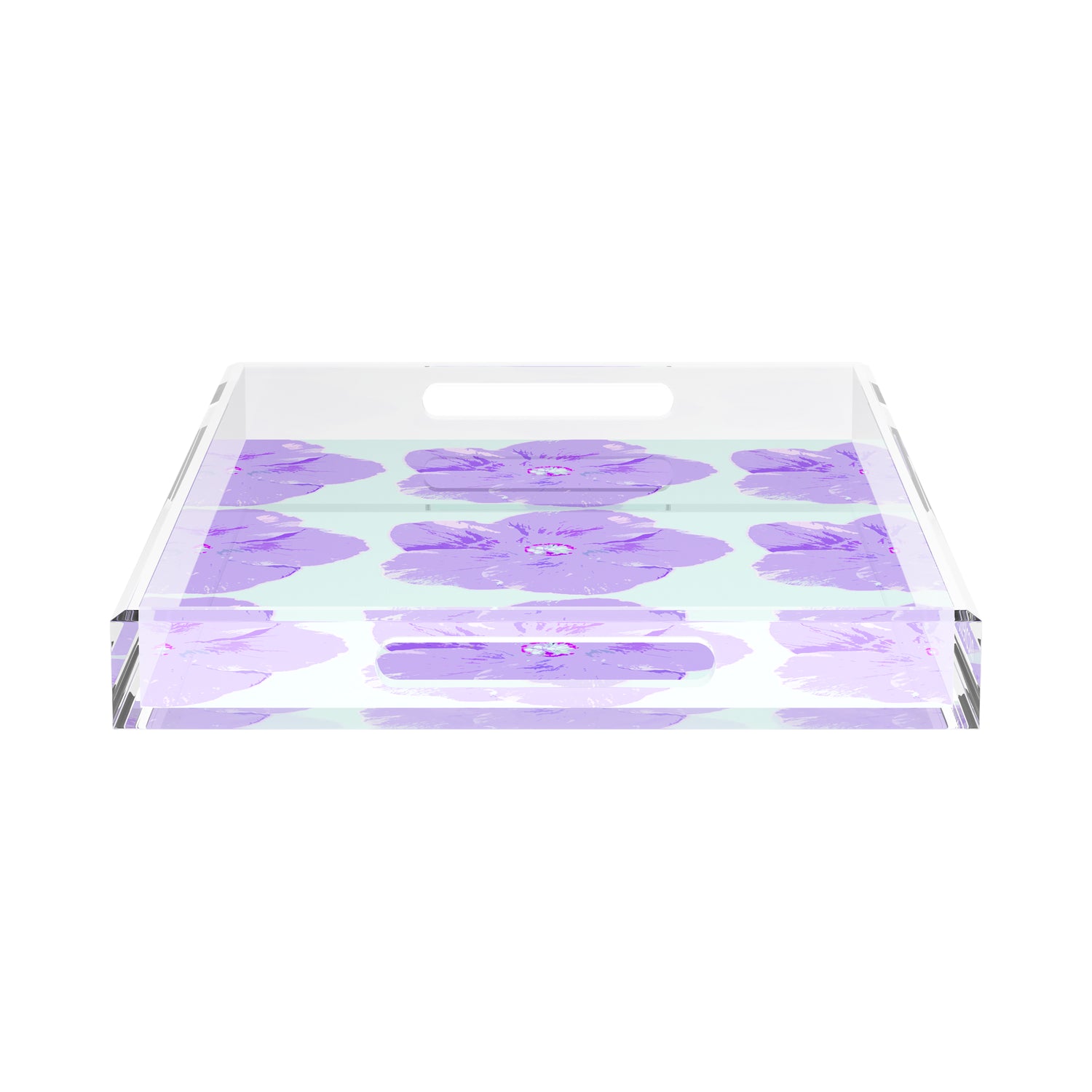 Hibiscus Wander 22.5X14.5 Acrylic Tray - nicolettemayer.com
