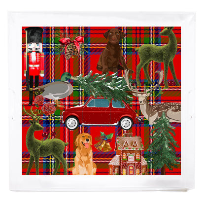 Ultimate Christmas Plaid Acrylic Square Decorative Tray