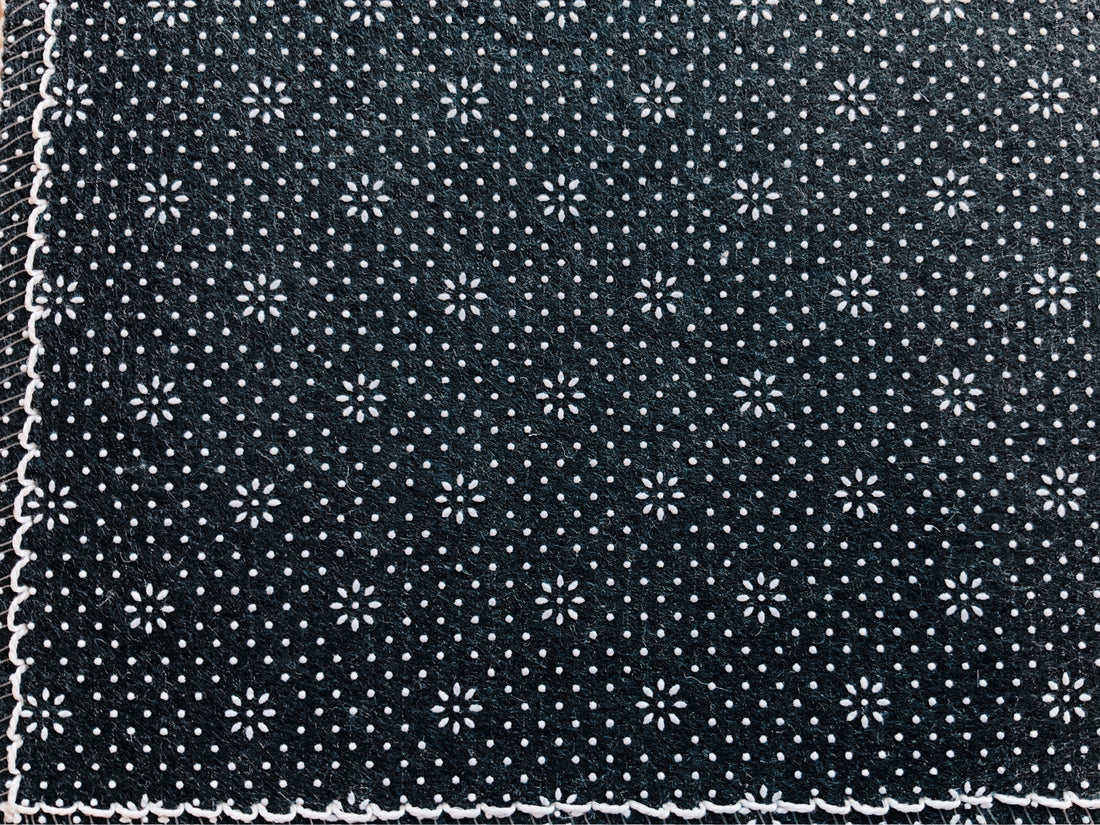 Peony Passion Delft White Rectangle Cloud Washables Rug