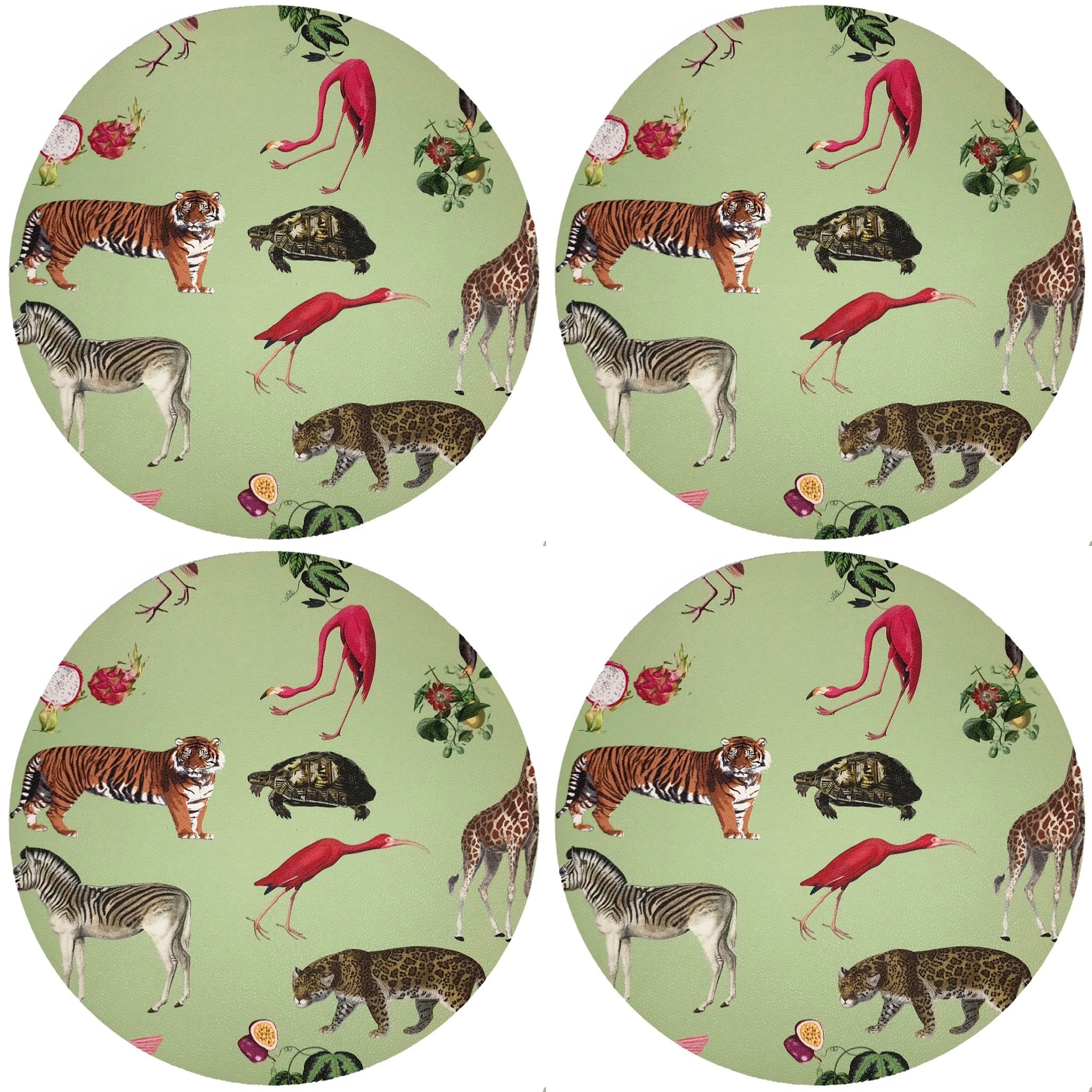 Exotix Avocado 16&quot; Round Pebble Placemat, Set Of 4 - nicolettemayer.com