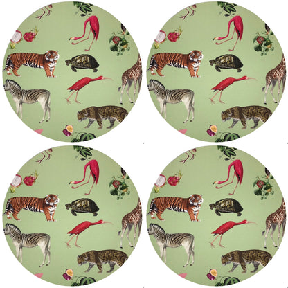 Exotix Avocado 16&quot; Round Pebble Placemat, Set Of 4 - nicolettemayer.com