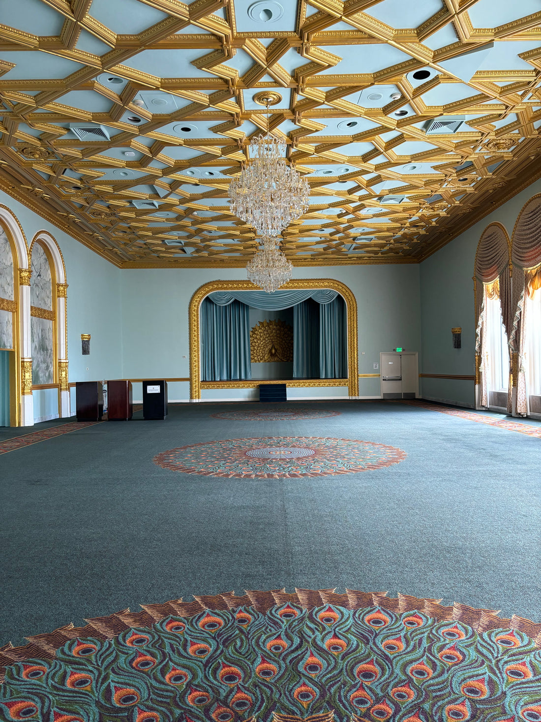 Crested Crane Green Gold Grasscloth Mural, Panel Set of 6 - nicolettemayer.com