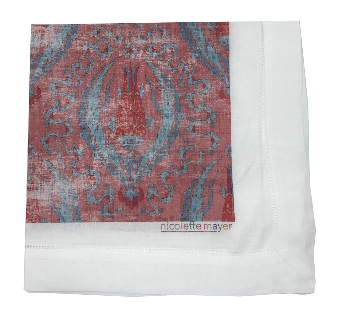 Byzantine Jewel Red 22X22 Cotton Sateen Napkin, Set of 4