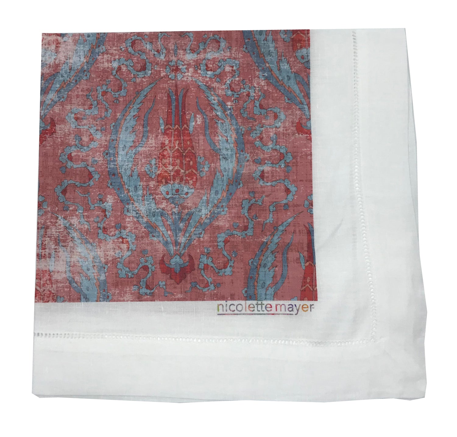 Byzantine Jewel Red 22X22 Cotton Sateen Napkin, Set of 4
