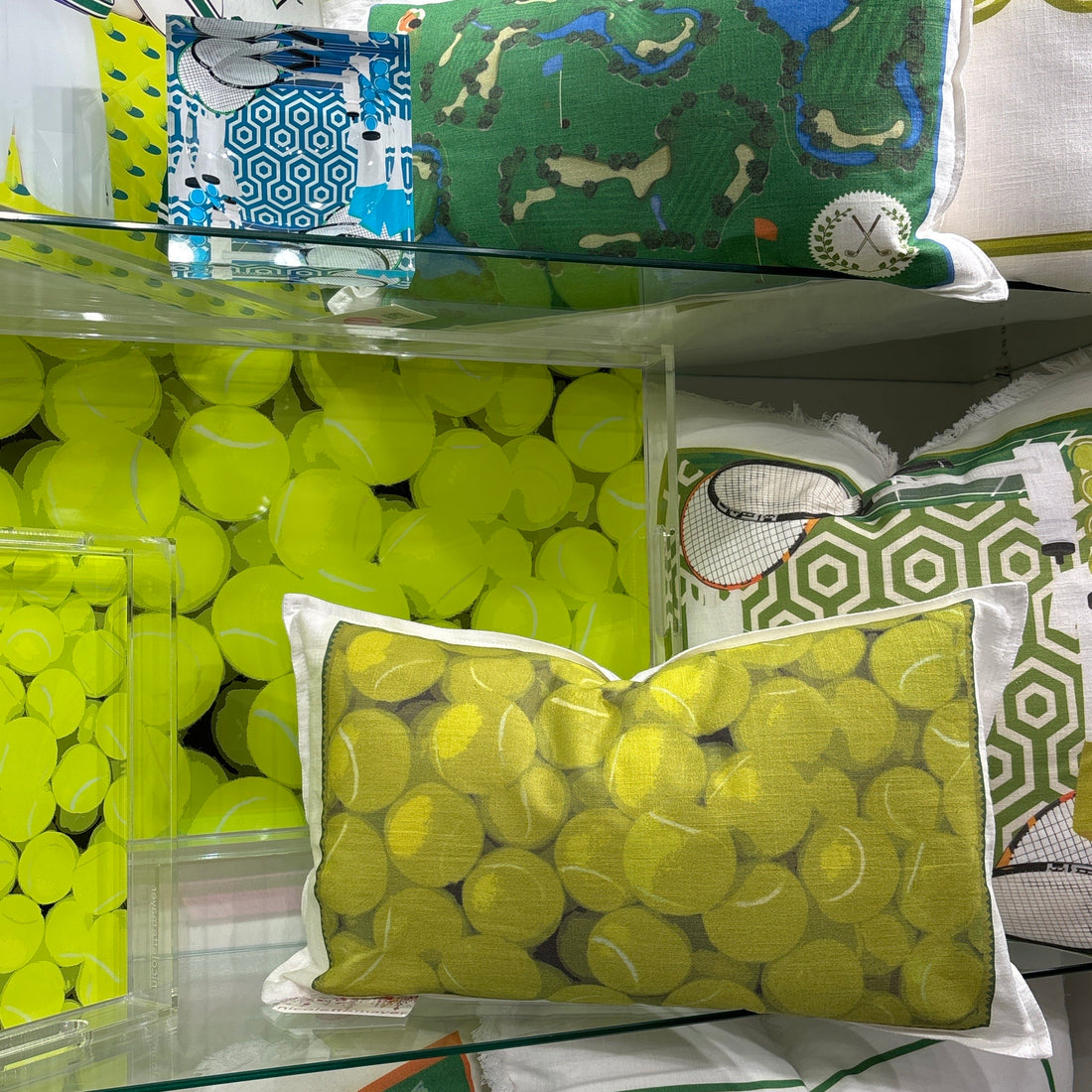 Neon Balls 20x12 White Flange Pillow